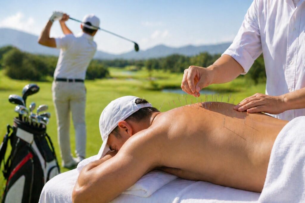 Acupuncture for Golfers pain relief and muscle recovery